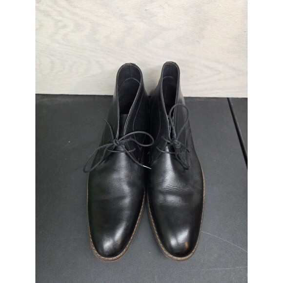 Moretti Black Label Men\'s SZ 13 D Glen Ankle Boot Leather Chelsea Black Lace Up main image 9
